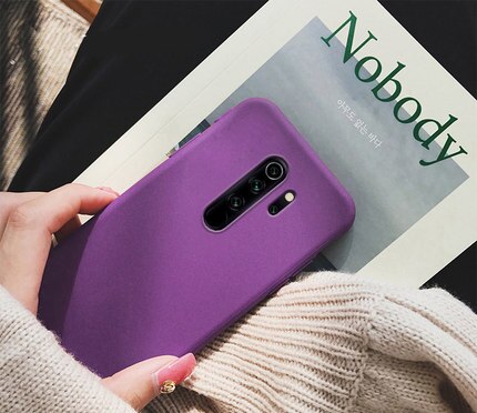 For Xiaomi Pocophone X3 NFC Case Luxury Frosted Sand Soft TPU Silicone Cover Cases For Poco F2 Pro X 3 NFC Shockproof Fundas: For Poco F2 Pro / Purple