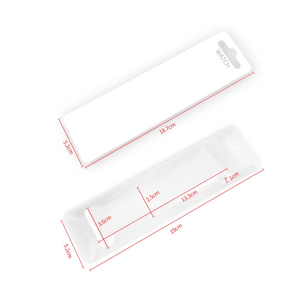 Caja de embalaje para Apple Watch, paquete de correa de cuero/silicona/nailon, estilo Simple Mini, 20 Uds.