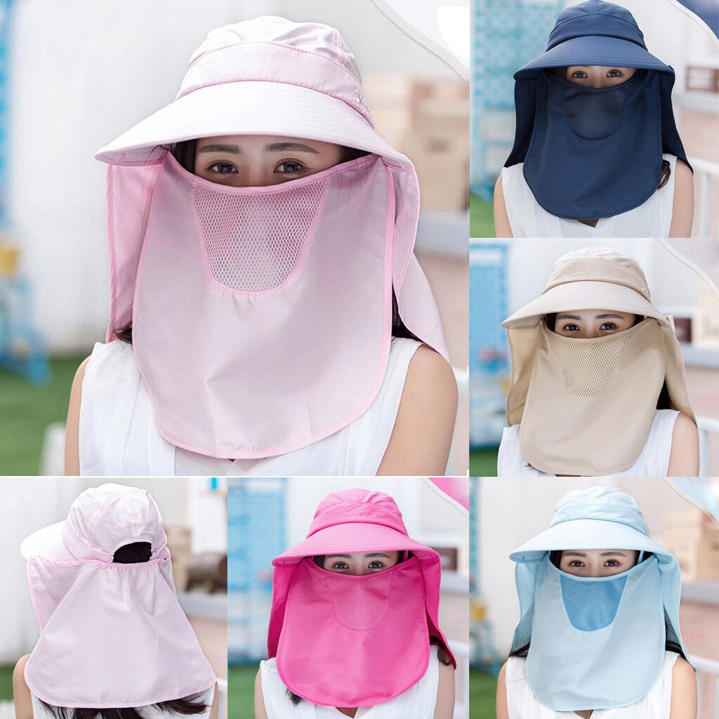 Unisex zonnehoed uv-bescherming gezicht nek flap zonnekap gezicht man zonnekap zomerhoed werk casual hoed zomer