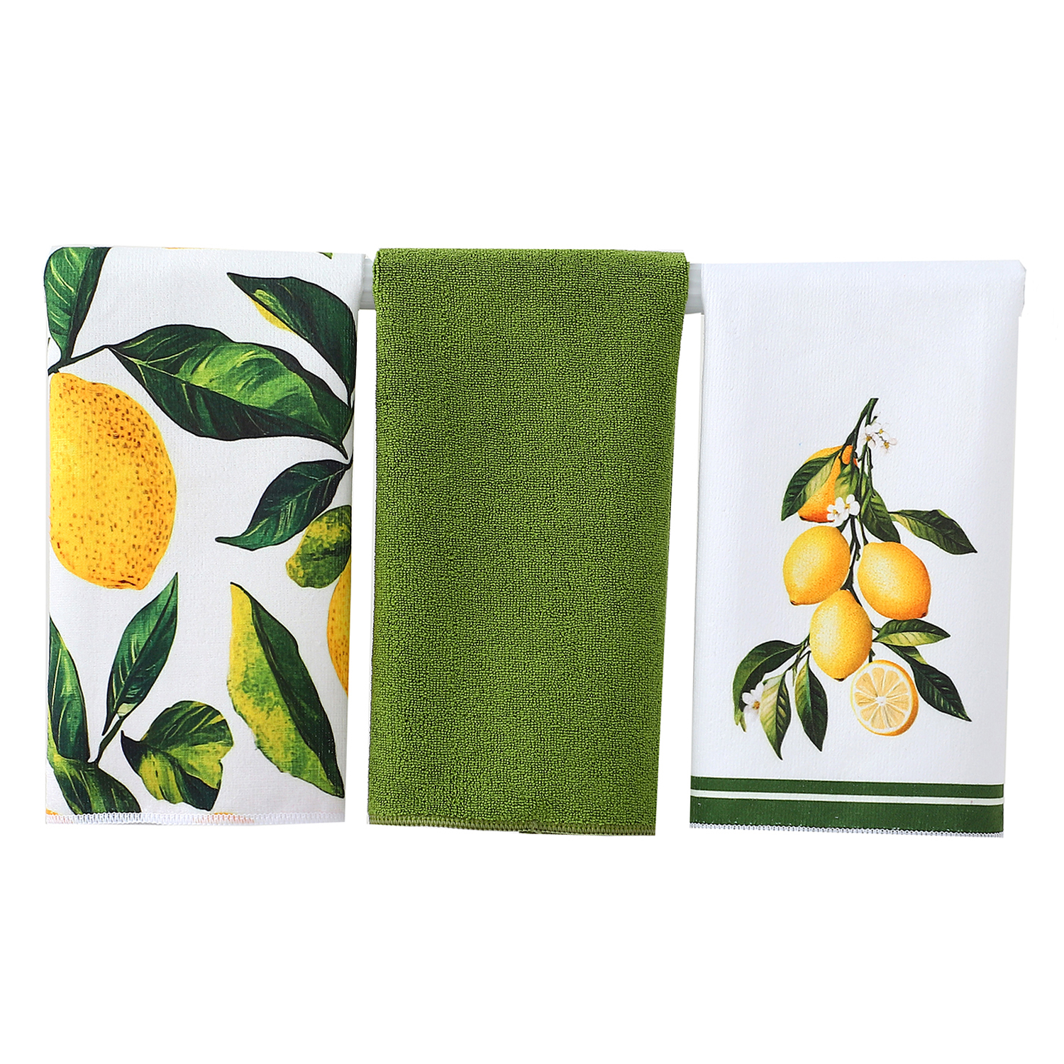 Sitruunakuvioinen keittiöpyyhe imukykyiset keittiöpyyhkeet nopeasti kuivuva keittiöliina kevääseen ja kesään keittiöön ruoanlaittoon siivoukseen sisustus: Sininen