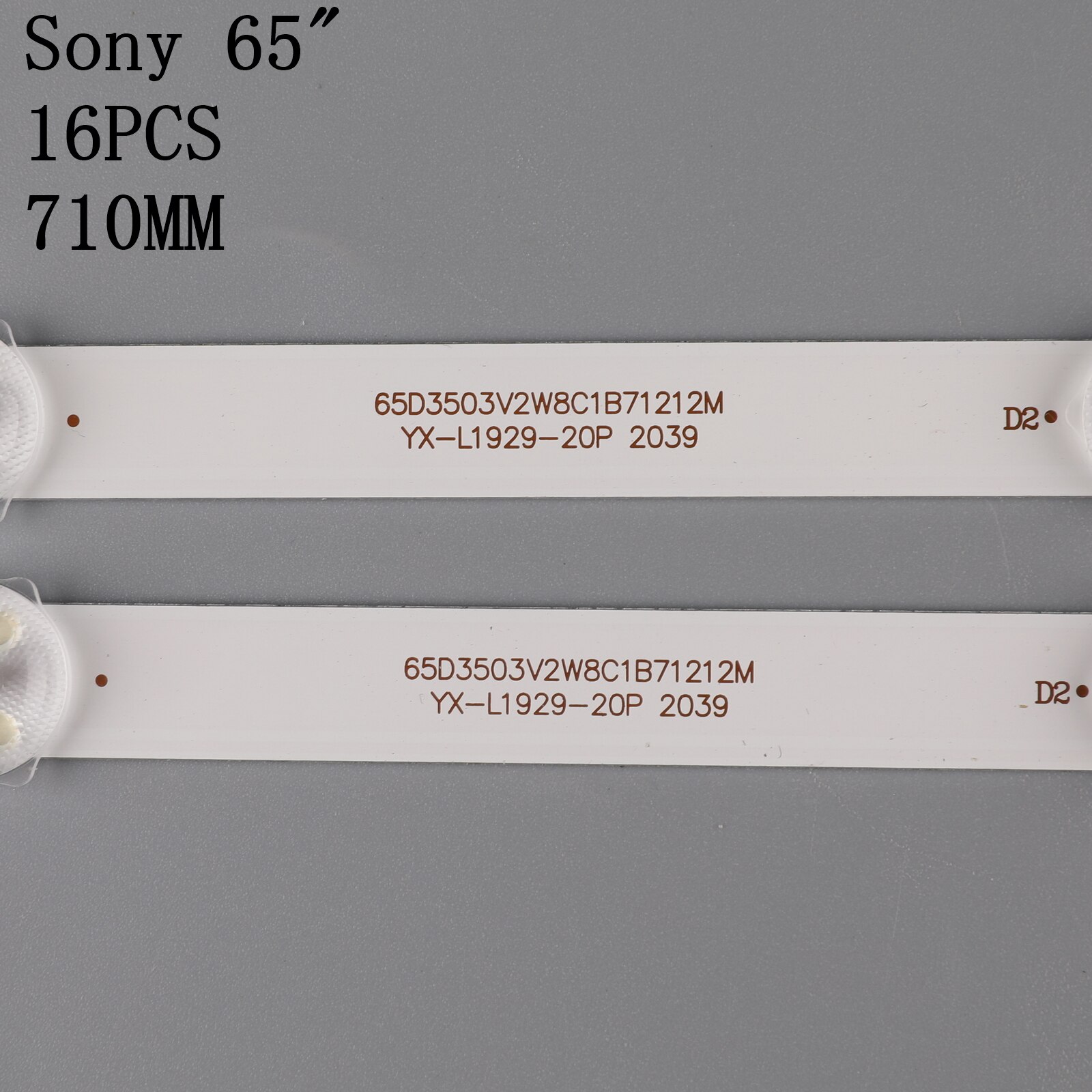 16PCS LED backlight strip kit bar CX-65S03E01 for So ny 65" TV KDL-65W857C KDL-65W859C KDL-65W855C