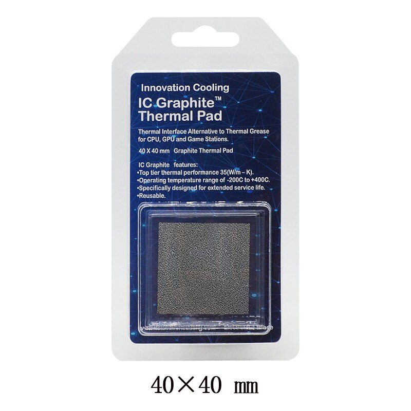 InnovationCooling – tampon thermique en feuille de graphène, pour CPU, carte graphique, pour GPU: ICG40