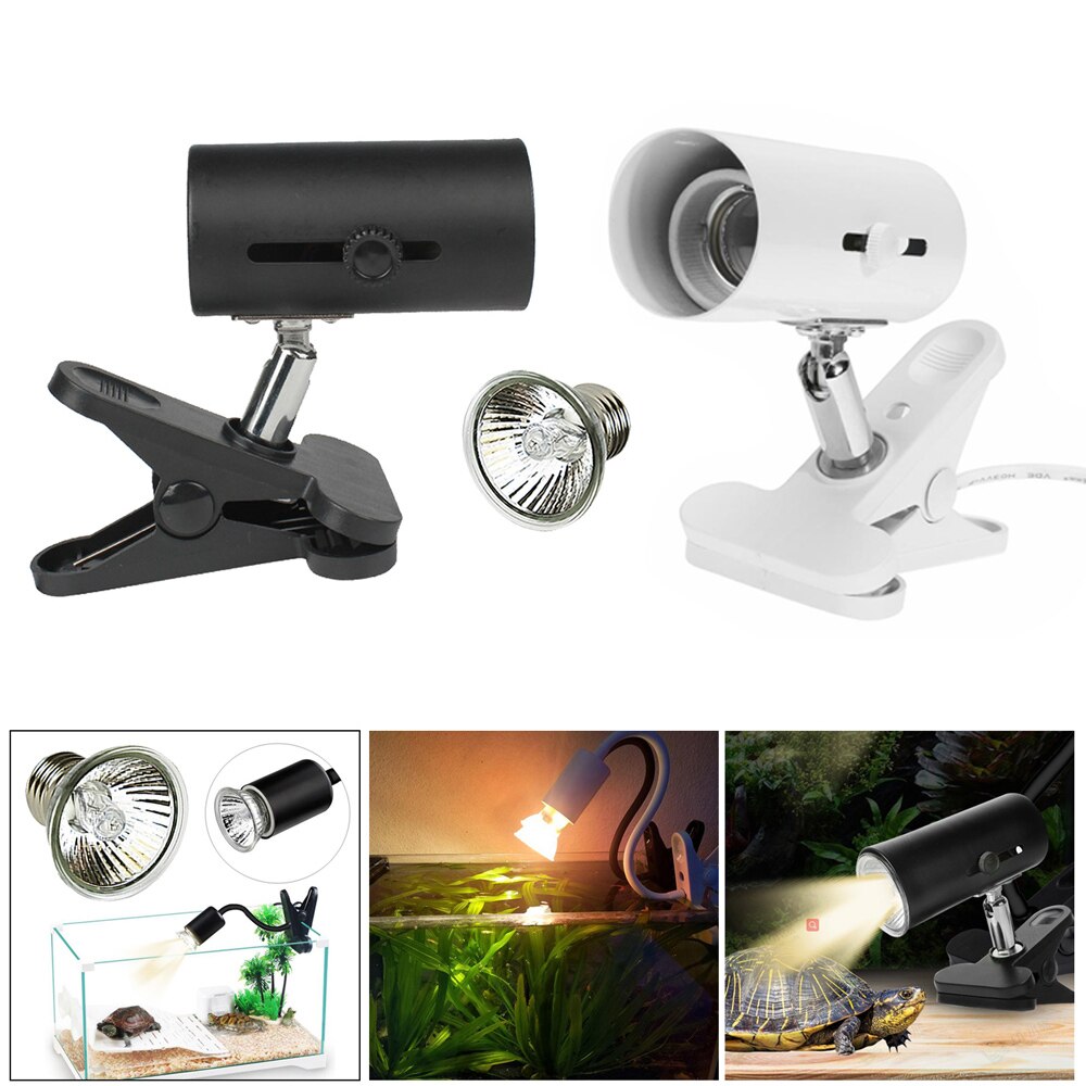 Reptil Lampe Bausatz mit Clip-auf Keramik Licht Halfter Schildkröte Aalen UV Heizung Lampe einstellen Schildkrözehn Eidechse Beleuchtung 220V UVA + UVB 3,0
