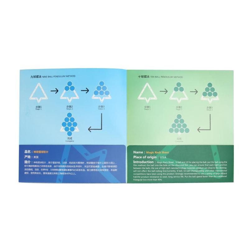 6 unids/pack Bola 9/10 bola de billar triángulo mágico Rack de juego divertido piezas deportes de entretenimiento de