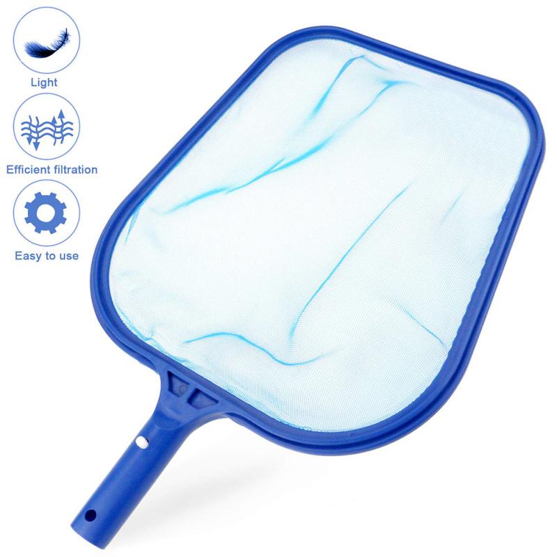 1pc blå pool rengøringsnet værktøj bjærgningsnet mesh pool skimmer bladfanger taske swimming pool renser tilbehør