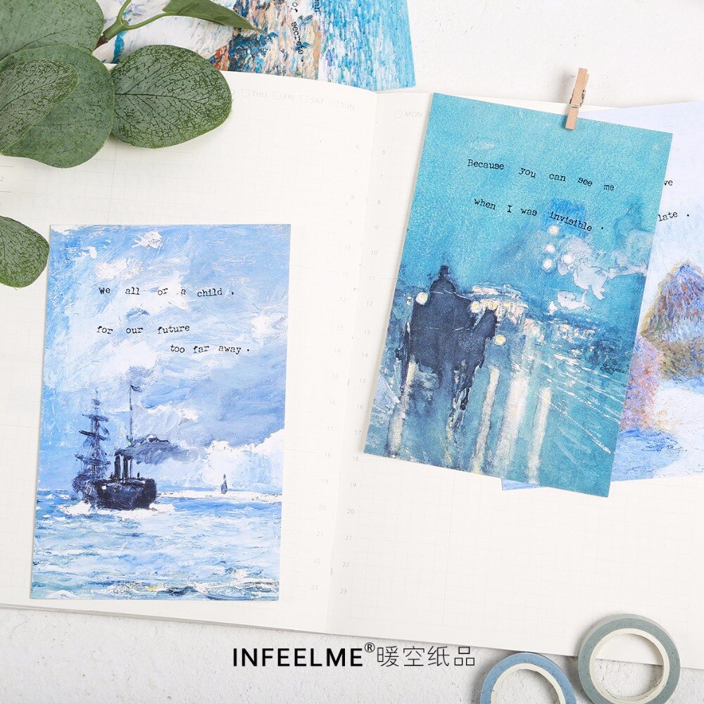 30 Pcs/Set Poem in the Wind Postcard /Greeting Card/Message Card/Birthday Letter Envelope Card