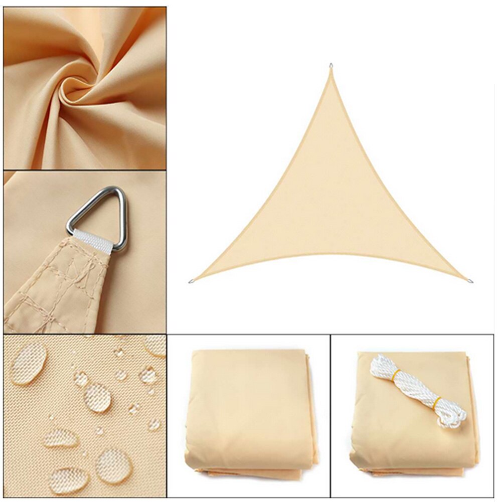 Shade Canopy Accessories Waterproof Quick Drying Camping Awning Hiking Durable Portable Anti UV Sunscreen Outdoor Triangle