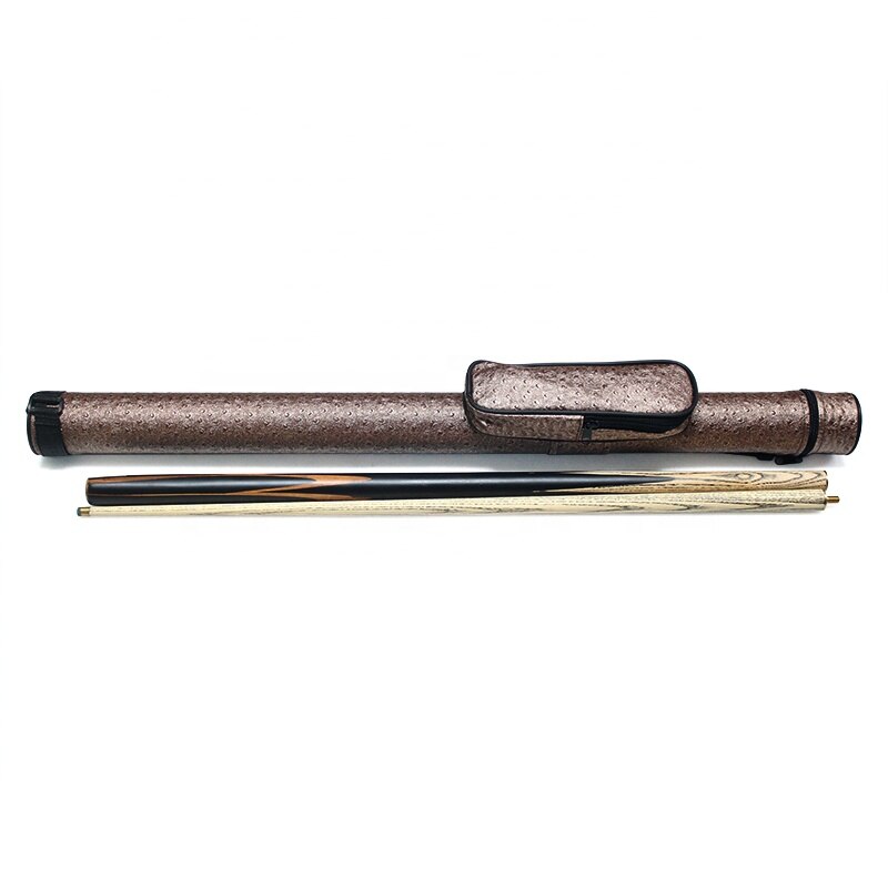 Hard leather 1/2 billiard cue case with for