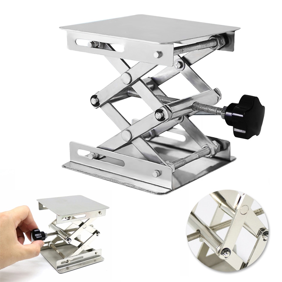 100*100mm Aluminium Holz Router Aufzug Tisch Holzbearbeitung Gravur Labor Heben Stehen Gestell Aufzug Plattform Holzbearbeitung Bänke Heber