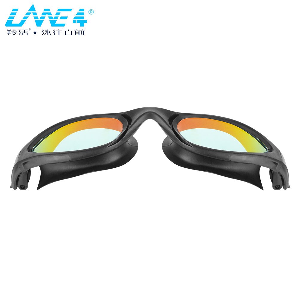 LANE4 Zwembril Mirrored Anti-Fog Coating Gebogen Lenzen Met Uv Bescherming Voor Volwassenen #943 Eyewear