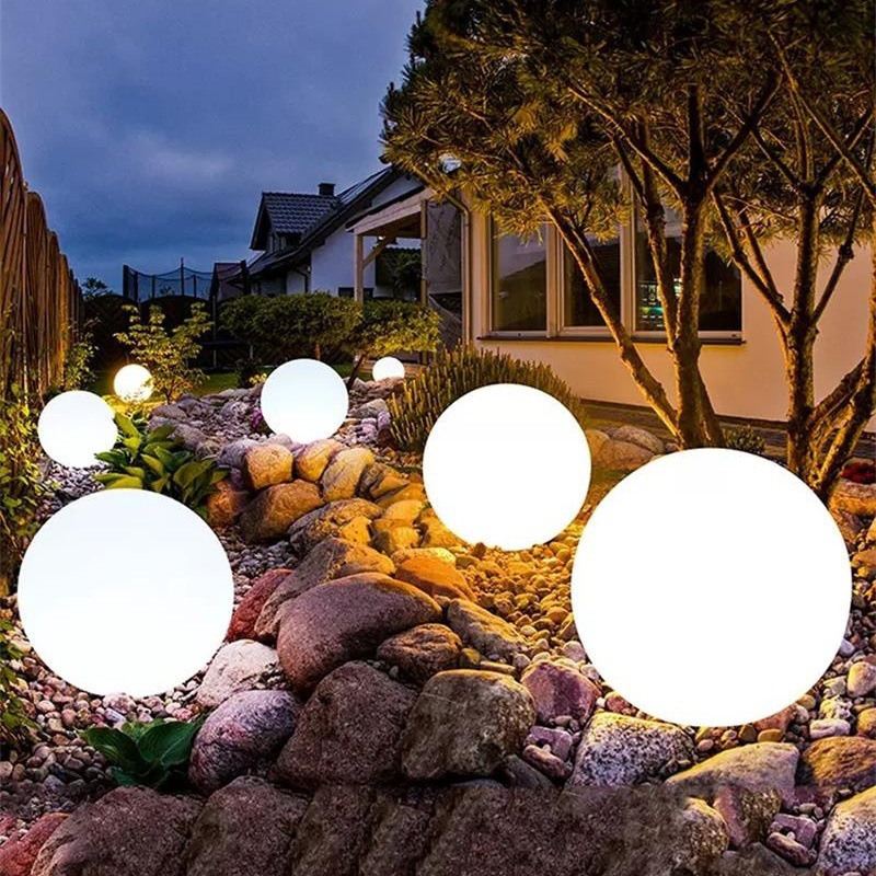 Solar LED Garden Ball Lights Outdoor Christmas Decoration Street Lawn Lamp Rechargeable RGB Swimming Pool Floating Light