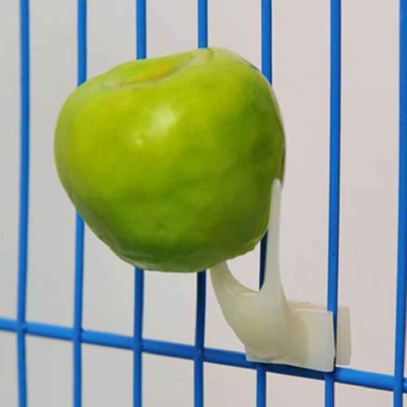 2 Stuks Vogels Papegaaien Plastic Fruit Vork Dierbenodigdheden Voedsel Voeden Op Kooi Huisdier Vogels Levert 2Size Vogelkooi accessoires Benodigdheden