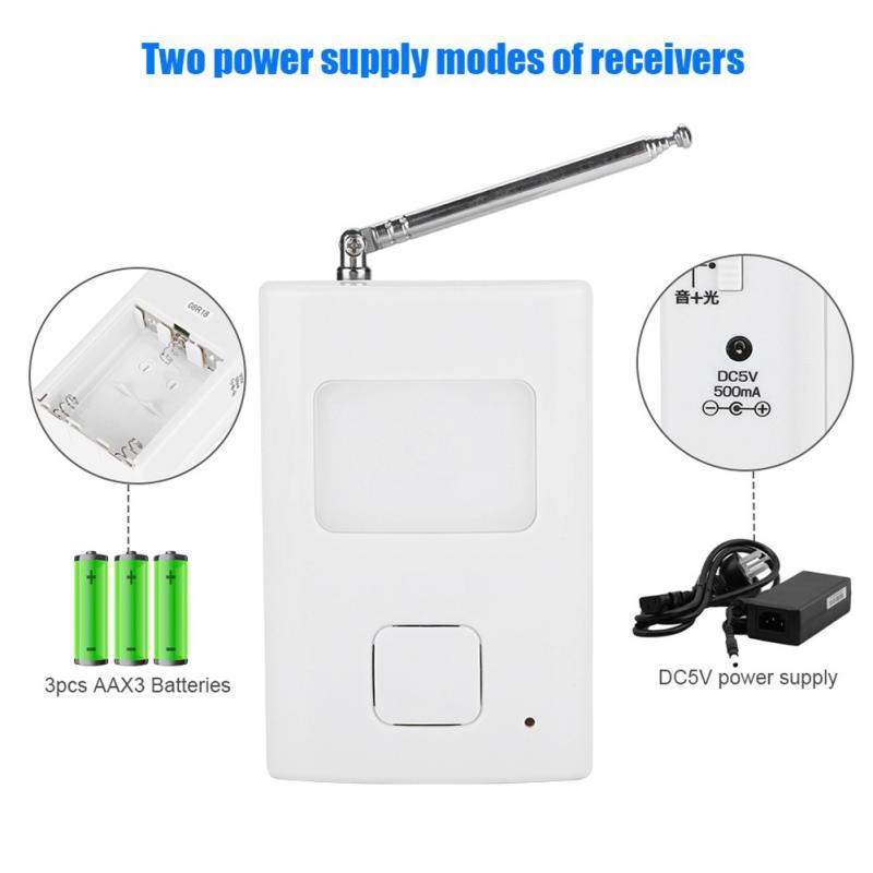 Wireless Electronic Waterproof Remote Push Button With Dog Barking Sound Doorbell