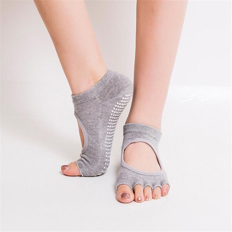 1 paire de chaussettes à cinq orteils, séparateurs de chaussettes de cyclisme, correcteur d'oignon, hallux valgus, orteils orthopédiques pour femmes, cosmétiques, beauté: Gris 2