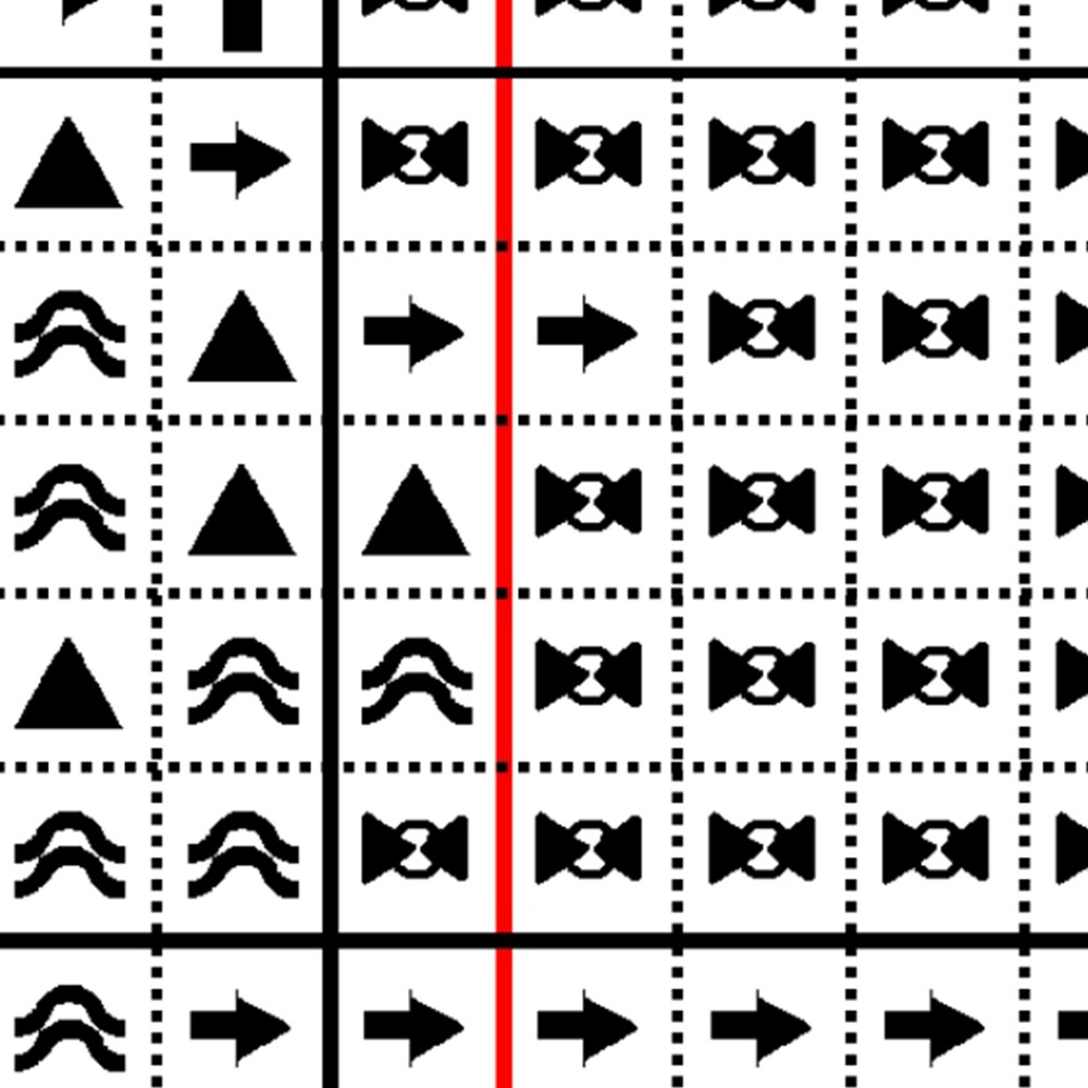 Cute Cross Stitch Pattern Chart DMC Symbol Color Chart