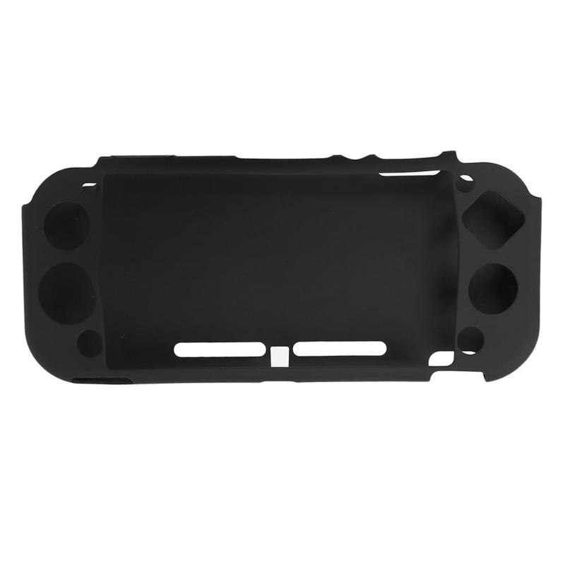Soft Silicone Case Protective Cover for Nintendo Switch Lite Mini Console Controller Gaming Back Shell Protection Accessories: Black