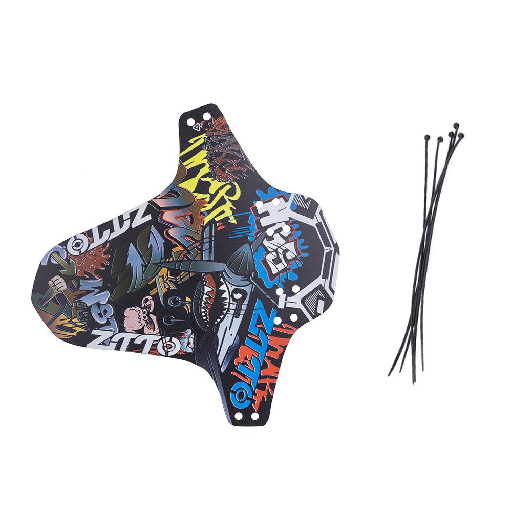 Bicycle Fenders On For MTB Road Bike Fenders Fixed Gear Front Rear Mudguard Ultralight 3D Printed Pattern Cycling Mud Guard