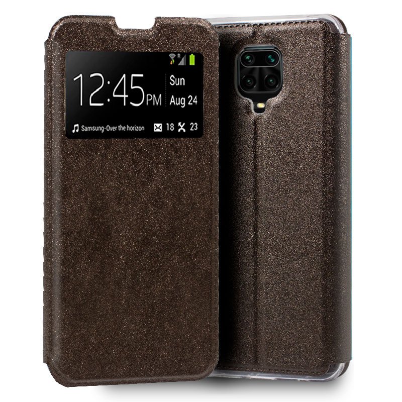 Xiaomi Redmi Note 9S / Note 9 Pro Flip Cover Case Smooth Brons