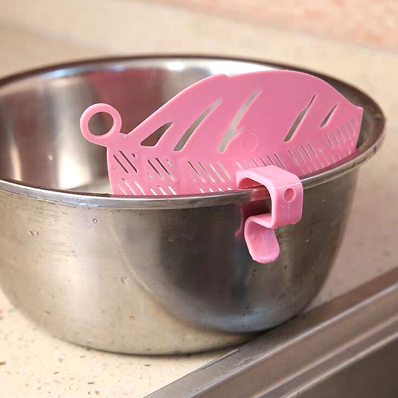 Smiley Blatt Geformte Reis Waschen Filter Gerät Spaghetti Bohnen Siebe Siebe Küche Zubehör Obst Gemüse Reinigung Werkzeug