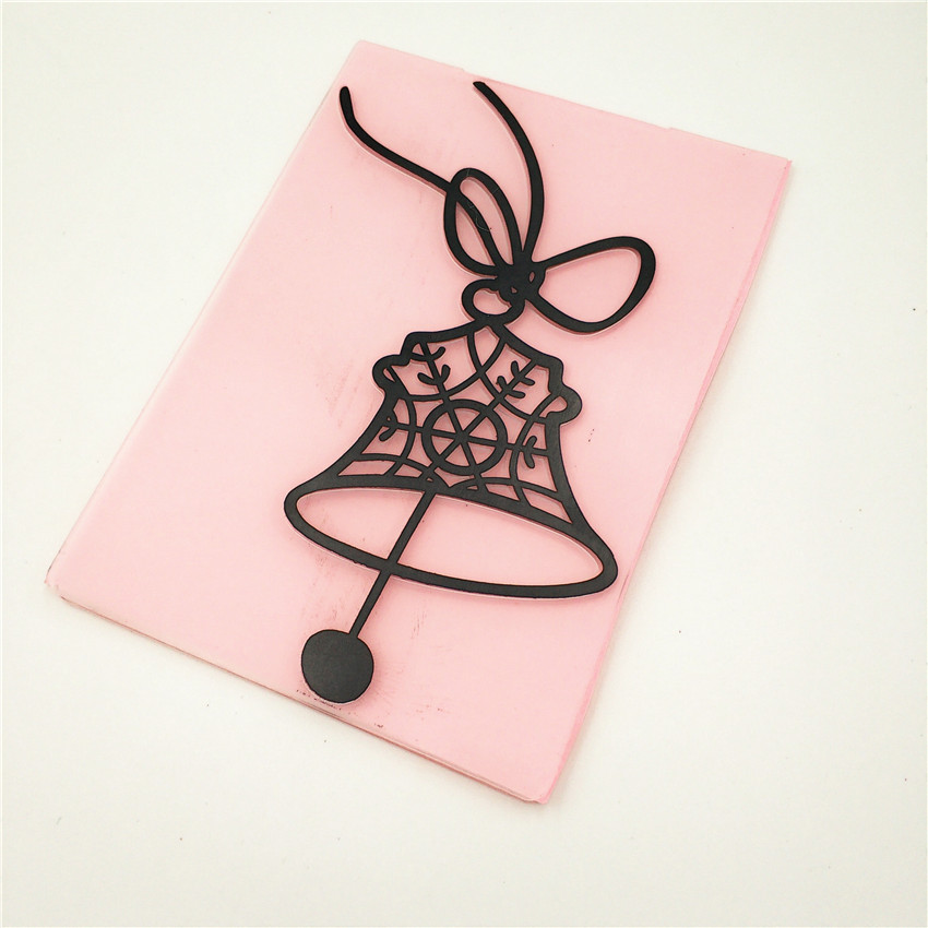 Carpetas de grabación en relieve de laberinto de campana, plantilla de plástico bump, álbum de recortes, bricolaje, Fondant, hendidura, pastel, álbum de fotos, tarjeta, 10,5x14,5 cm