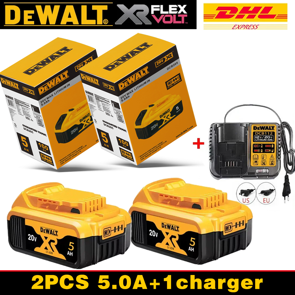 DEWALT original 18V, 6.0AH, DCB115, DCB118, DCB205, DCB200 battery charger, fast charging, lithium battery, tool battery