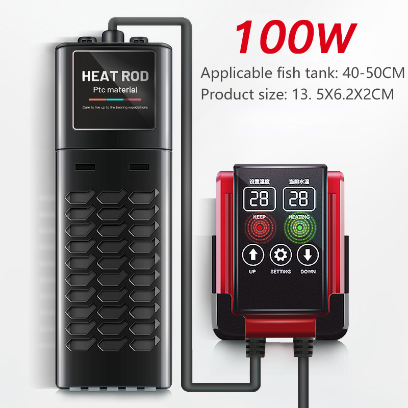 1200w Aquarium Aquarium Heizung LED-Temperatur anzeige einstellbare Wasser heizstab konstante automatische Temperatur: S / Lila