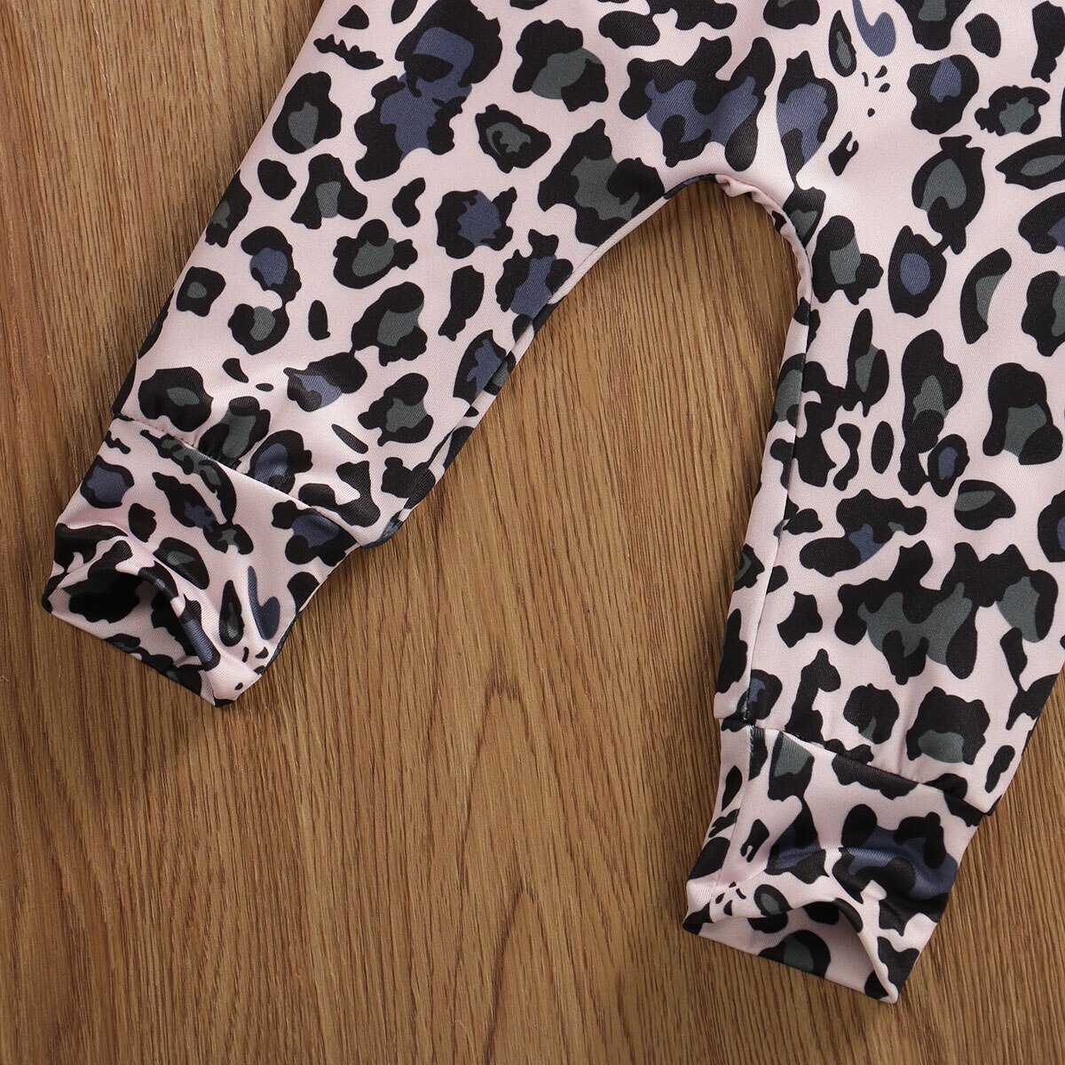 3 stk nyeste spædbarn baby pige sportstøj top t-shirt leopard bukser efterår tøj