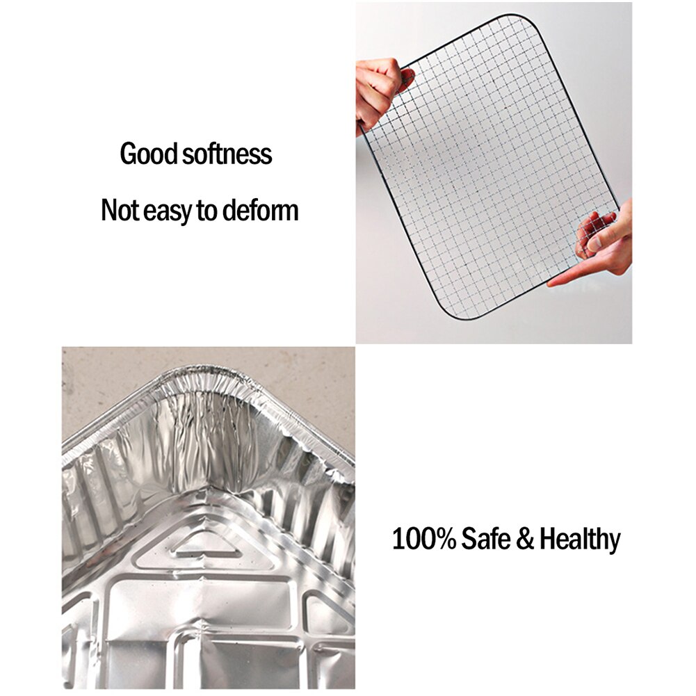 Disposable Portable BBQ Grill Home Outdoor Picnic Barbecue Stove with Charcoal Disposable Aluminum Foil