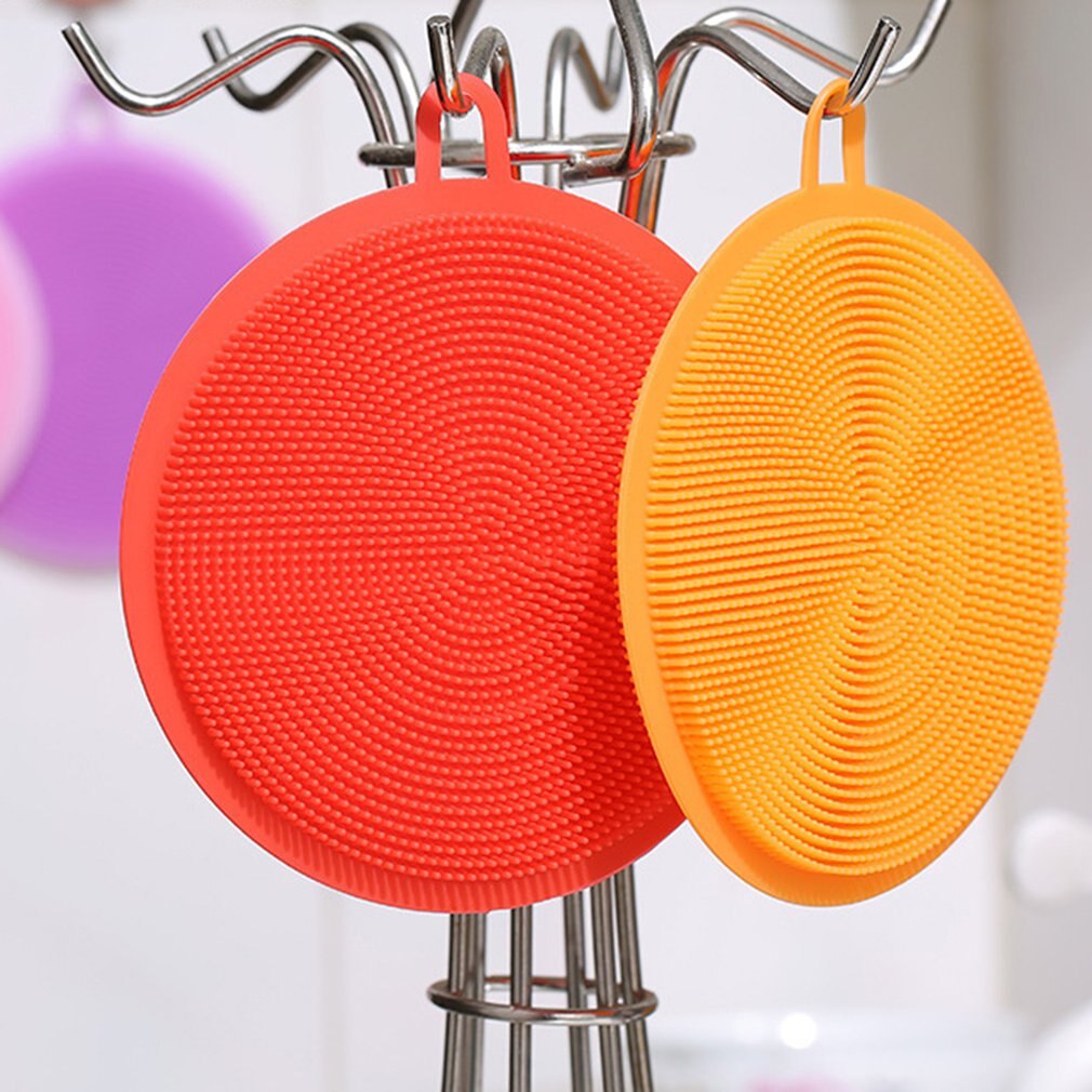 Éponge en Silicone vaisselle lavage cuisine épurateur plats de alimentaire éponges polyvalentes nettoyage antiadhésif brosse de cuisine