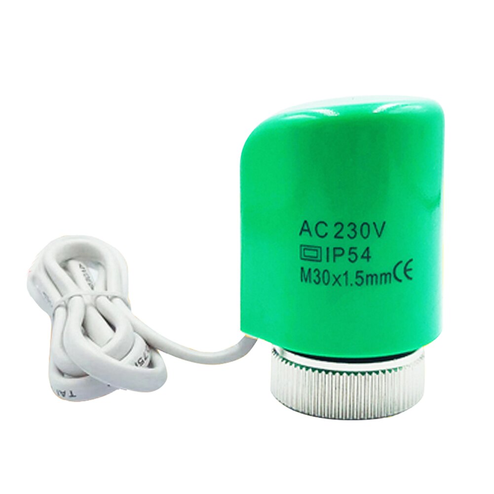 230v 2w temperaturstyring elektrisk termisk aktuator radiator pc termostat praktisk normalt åben luk udskiftning hjem: 8