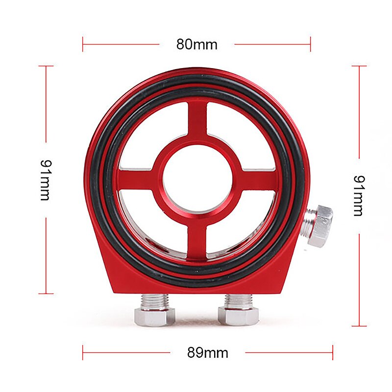 Alluminio macchina olio Temp misura Manometro dell'olio di Raffreddamento Filtro Sandwich Piastra Adattatore per auto Radiatore Olio kit