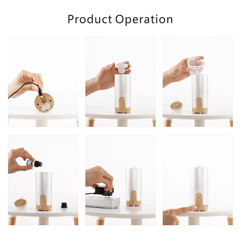 GX.Diffuser Portable Car USB Ultrasonic Humidifier Essential Oil Diffuser Aroma Diffuser Air Purifier Aromatherapy Mist Maker