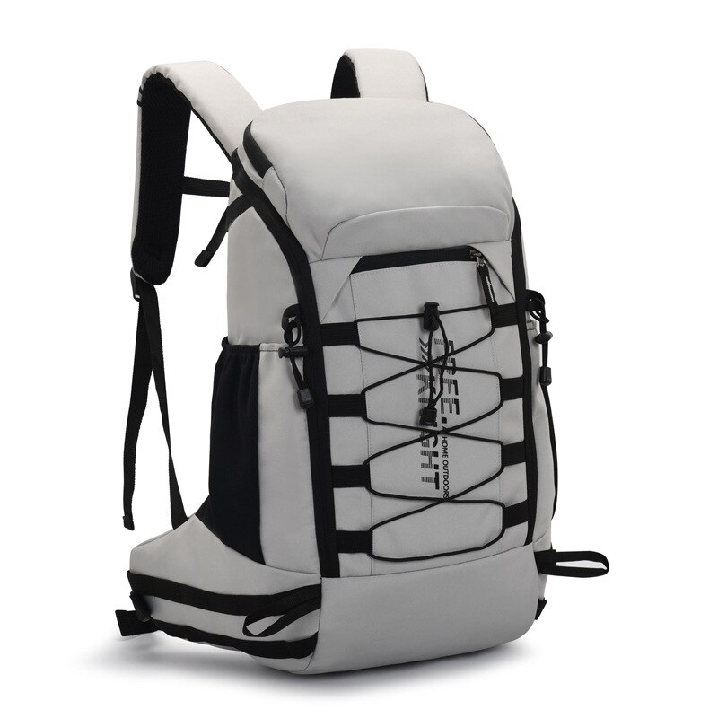 40L männer unisex Wasserdichte Rucksack Reisen Pack Sporttasche Pack draussen Wandern Klettern Camping Rucksack Für Männlich Weiblich Frauen: grau