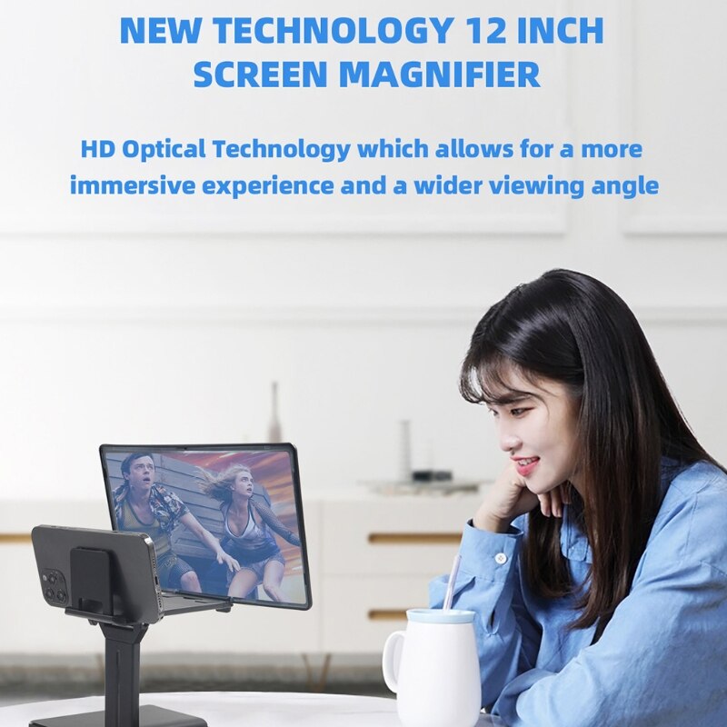 Multifunctional Mobile Phone Screen Magnifier Amplifier High-definition P8DC