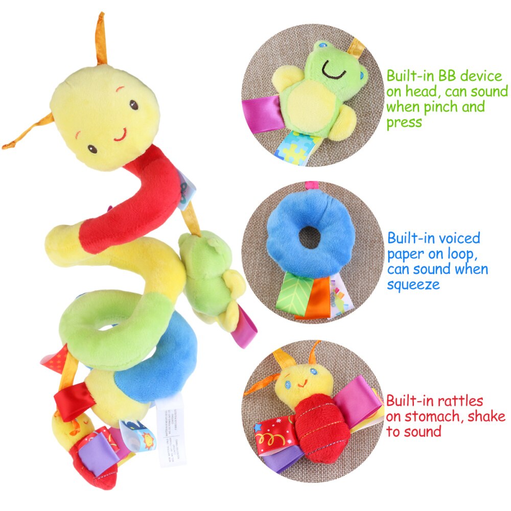 1pc Baby Spielzeug Nette Kinderwagen Krippe Babybett Spielzeug Multifunktionale Kinderwagen Hängen Rasseln Spirale Kinderwagen Auto Sitz Spielzeug Mit Klingeln glocke