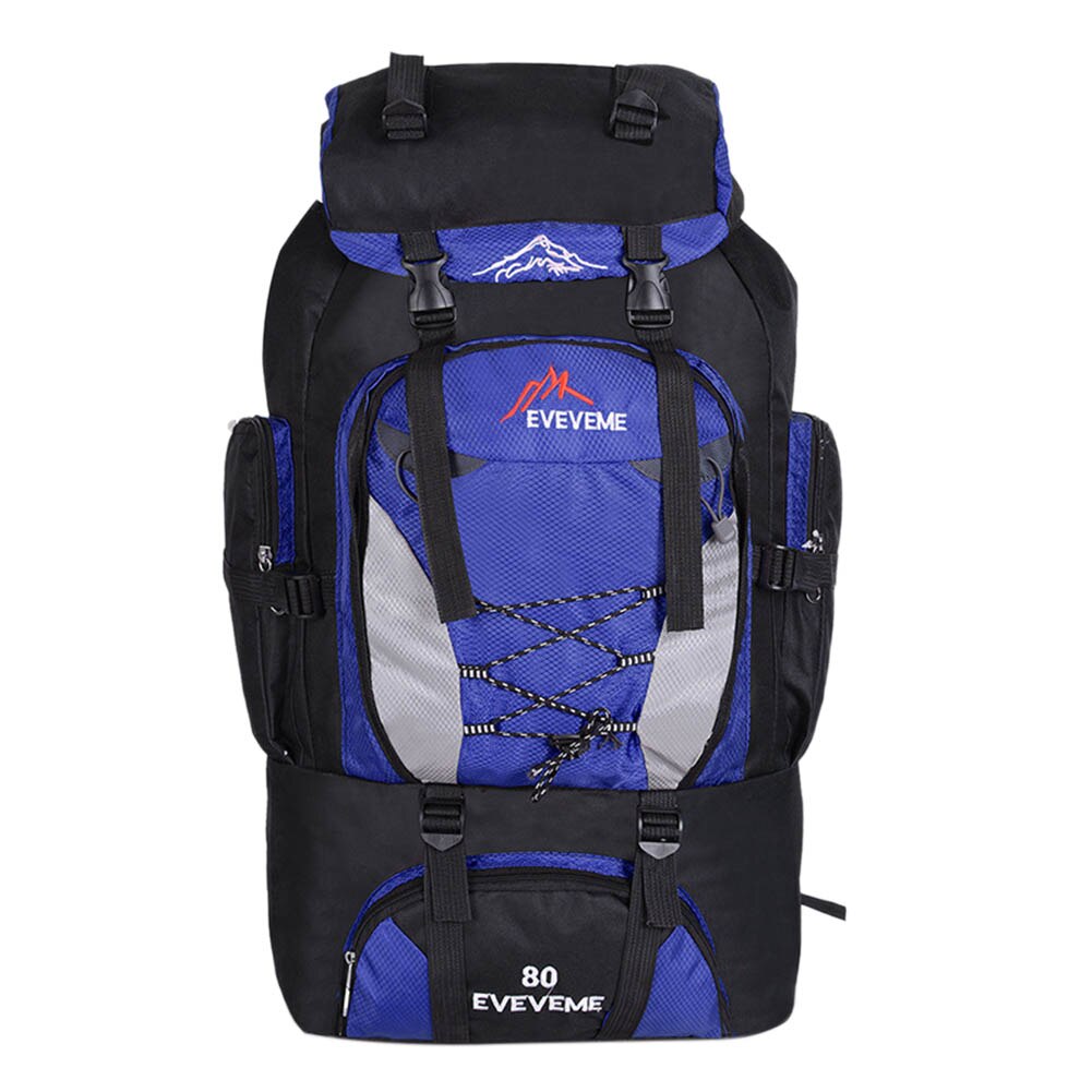Unisex stor vattentät resa ryggsäck vandring camping ryggsäck vandring bagage väska sport resor 80l: D