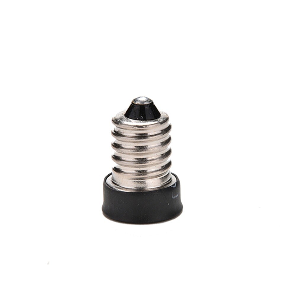 1 stuk zwarte kunststof met metalen led-lamphouderconverter  e14 to e12- fitting conversielampvoettype adapter