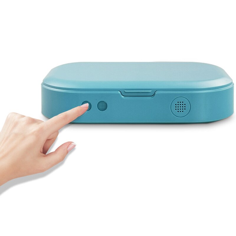 -UV Phone Box Jewelry Phones Cleaner Personal Disinfection Box with Aromatherapy