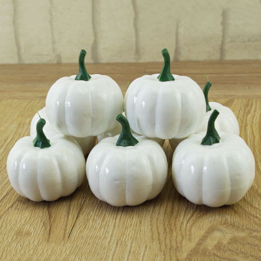6pcs Halloween Artificial Mini Foam Pumpkin Simulation Prop Garden Party Decor