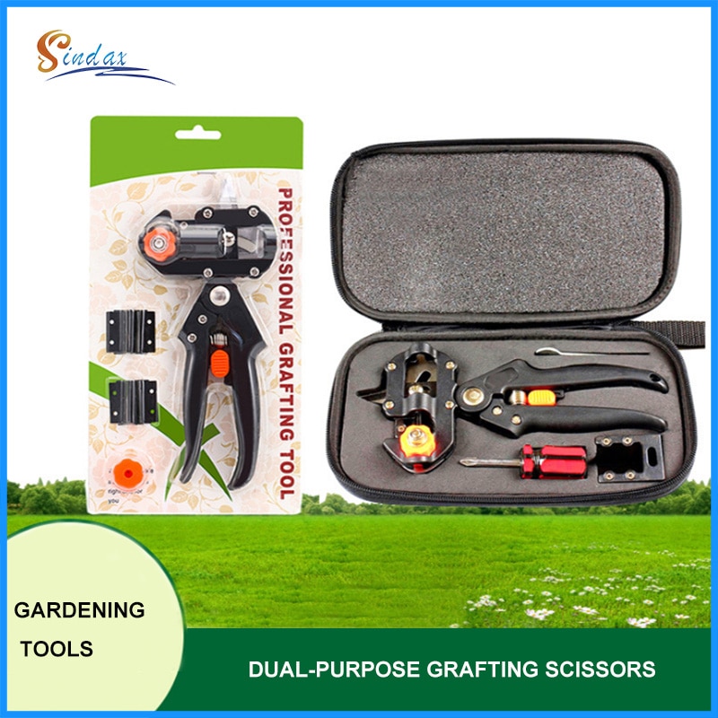 Multifunctional Fruit Tree Grafting Device Garden Seedling Grafting Pruning Scissors Gardening Tools Set for Pruning Flowers