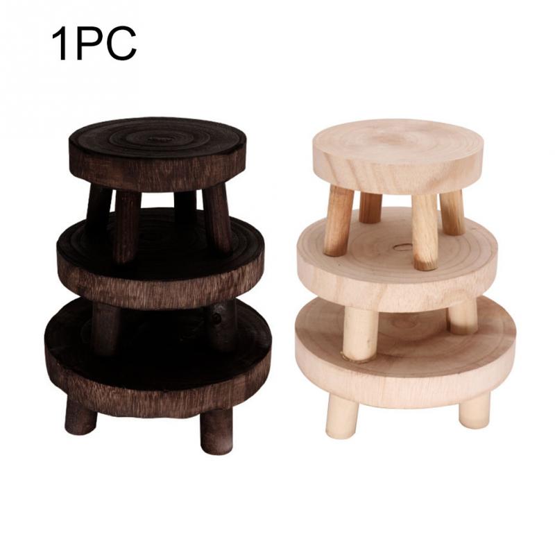 Soporte de madera para bonsái, estante para jardín, Base, maceta, decoración para el hogar, soporte de plantas de exhibición para interior y exterior