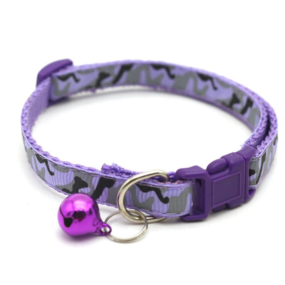 Mignon arête de poisson imprimé réglable chien chat collier détachable Nylon animal de compagnie chiot chien chaton chat collier avec cloches 19-32cm directe: 3