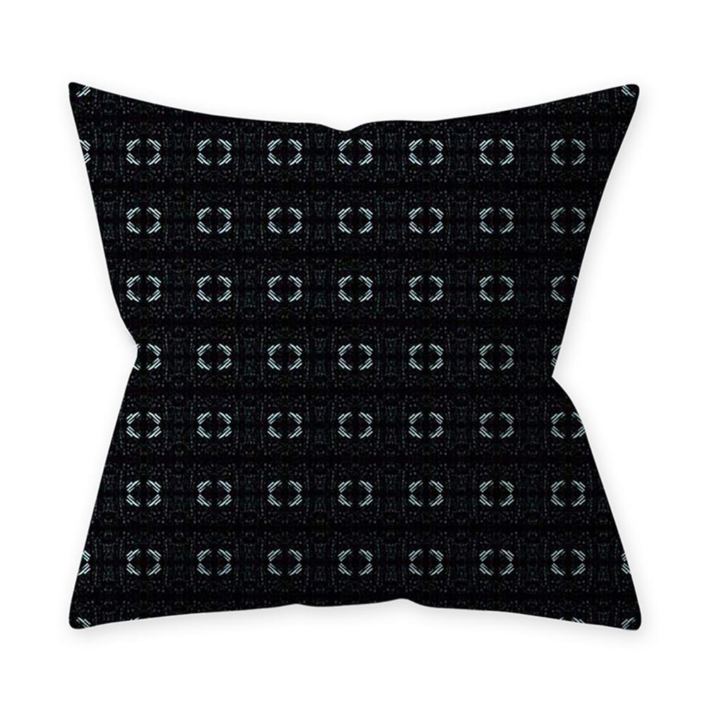 Geometrische Kussensloop 45X45 Teal Blue Kussenhoezen Decoratieve Sierkussen Covers Kussenslopen Voor Sofa Couch Woonkamer # Bw