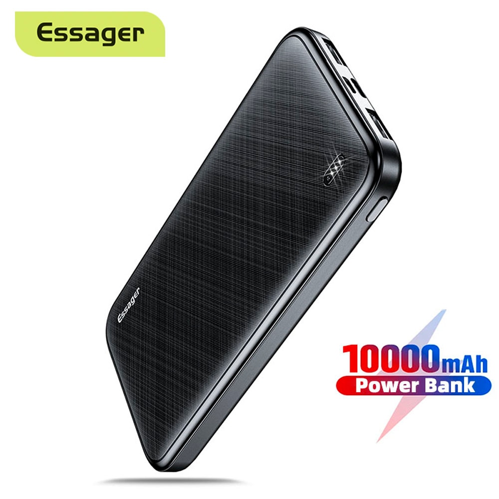 Essager Power Bank Draagbare Opladen Lader Powerbank 10000Mah Mobiele Telefoon Externe Batterij Poverbank Voor Xiaomi Mi