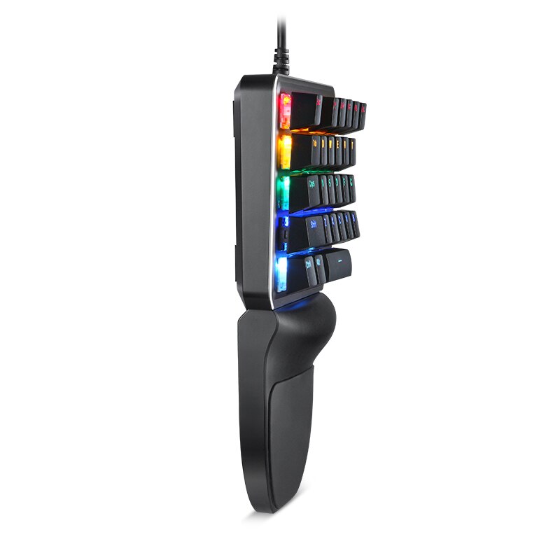 Motospeed K27 Mechanical keyboard USB Wired Single handed Blue Switch Backlight Gaming Keyboard For Computer Desktop Notebook