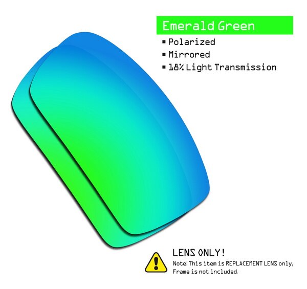 SmartVLT Polarized Replacement Lenses for Oakley Gascan Sunglasses - Multiple Options: Emerald Green