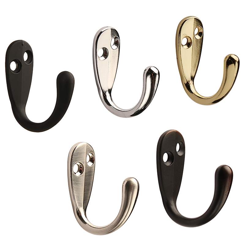 1pc Kapstok Wandmontage Haken Kledingrek Robe Hook Zinklegering Meubels Haak Voor Thuis Jassen Hoed Kleerhanger handdoek Sleutels