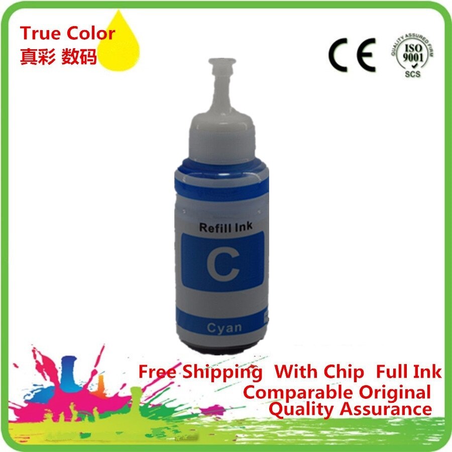 Refill Dye Ink Kit Kits For Epson L100 L101 L110 L111 L120 L130 L200 L201 L210 L211 L220 L300 L301 L303 L310 Printer: 1C