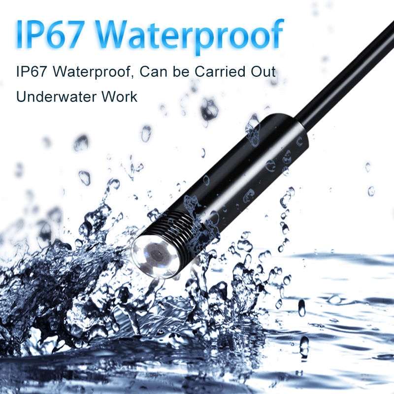 Android USB Endoskop Kamera 5,5mm Objektiv 1/2/5/10 m Kabel HD Industrie Endoskop Mini kamera Wasserdicht 6 LED Licht