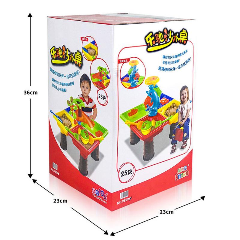 Kids Zomer Strand Spelen Zand Tafel Emmer Met Zand Sets Zandbak Kinderen Beach Party Game Speelgoed Zand Mallen Set Voor kids